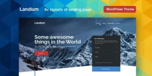 Landium WordPress App Landing Page 2.2.2破解版主题