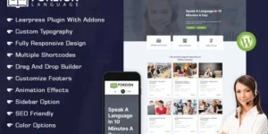 Language Courses Learning Center WordPress Theme 1.0.0破解版主题