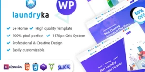 Laundryka Dry Cleaning Services WordPress Theme 1.0.1破解版主题