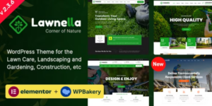 Lawnella Gardening Landscaping WordPress Theme 1.2.0破解版主题
