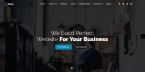 Lean One Page Portfolio WordPress Theme 1破解版主题