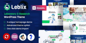Leblix Laboratory Research WordPress Theme 1.9破解版主题