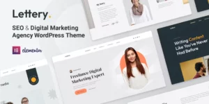 Lettery Digital Marketing Agency WordPress Theme 1.1.2破解版主题