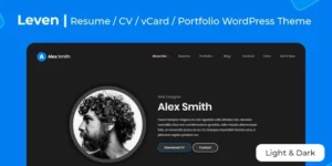 Leven | CV/Resume Theme 1.5.3破解版主题