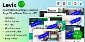 Levix Real Estate Mortgage WordPress Theme 1.7破解版主题