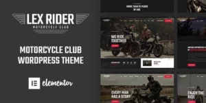 LexRider Motorcycle Club WordPress Theme 1.6.3破解版主题