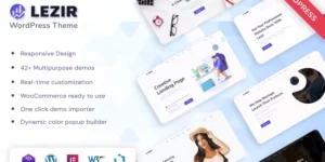 Lezir WordPress Landing Page Theme WordPress Theme 1.1.0破解版主题