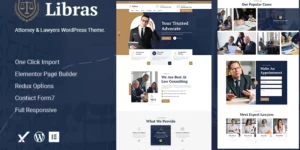 Libras Attorney Lawyers WordPress Theme 1.0.0破解版主题