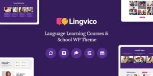 Lingvico | Language Center Training Courses WordPress Theme 1.0.4破解版主题