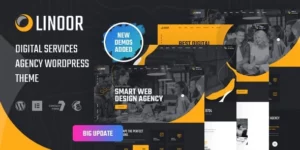 Linoor Digital Agency Services WordPress Theme 1.8.2破解版主题