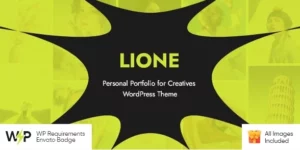 Lione Personal Portfolio for Creatives WordPress Theme 1.1.2破解版主题