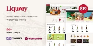 Liquory Drinks Shop WooCommerce Theme 1.0.8破解版主题