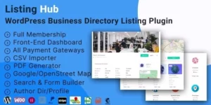 ListingHub WordPress Business Directory Listing Plugin 1.0.7破解版插件