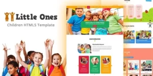 Little Ones One Page Children/Daycare WordPress Theme 1.0破解版主题