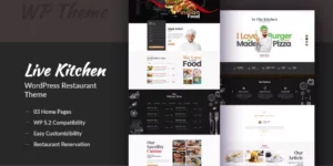 Livekitchen Modern WordPress Theme 2.3破解版主题