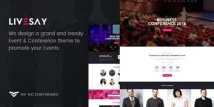 Livesay Event Conference WordPress Theme 1.8破解版主题