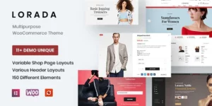 Lorada Responsive Elementor eCommerce Theme 4.1.2破解版主题