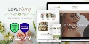Love Story | A Beautiful Wedding and Event Planner WordPress Theme 1.3.4破解版主题