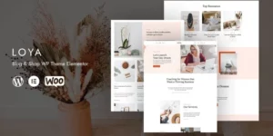 Loya Blog Shop WP Theme Elementor WordPress Theme 1.0.0破解版主题