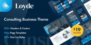 Loyde Consulting Business WordPress Theme 1.1.2破解版主题
