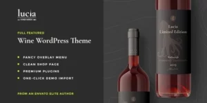Lucia Wine WordPress Theme 1.3破解版主题