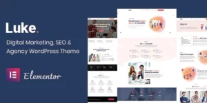 Luke Digital Marketing and SEO WordPress Theme 2.0破解版主题