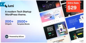 Lumi Tech Startup WordPress Theme 1.0.0破解版主题