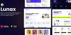 Lunax – Digital Marketing Agency WordPress Theme 1.1.2破解版主题
