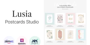Lusia Card Design Website WordPress Theme 1.0.1破解版主题