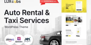 LuxCabs Auto Rental Taxi Services WordPress Theme 1.0.1破解版主题