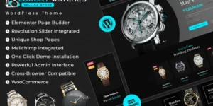 Luxury Watches Selling Store Elementor Woocommerce Theme WordPress Theme 1.0.0破解版主题