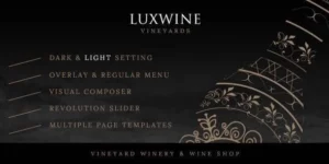 Luxwine Wine WordPress Theme 2.5破解版主题