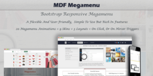 MDF Megamenu Bootstrap Responsive WordPress Megamenu 1.1.6破解版插件