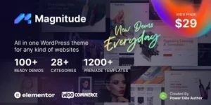 Magnitude – Multi-Purpose Elementor Website eCommerce Builder WordPress Theme 1.0.1破解版主题