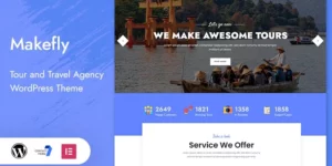 Makefly Tour and Travel WordPress Theme 1.0.0破解版主题