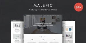 Malefic Multipurpose One Page Responsive WordPress Theme 1.0.2破解版主题