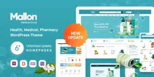 Mallon Medical Store Elementor WooCommerce WordPress Theme 1.5.2破解版主题