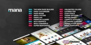 Mana Responsive Multi-Purpose Theme 1.1.0破解版主题