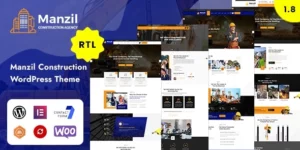 Manzil | Construction and Building WordPress Theme 1.8破解版主题
