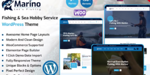 Marino Fishing Sea Hobby WordPress Theme 1.0.0破解版主题