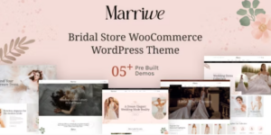 Marriwe Bridal Store WooCommerce WordPress Theme 1.0.3破解版主题