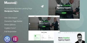 Massivex Multipurpose Business WordPress Landing Page WordPress Theme 1.0.0破解版主题
