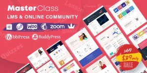 MasterClass LMS Education WordPress Theme 1.1.2破解版主题