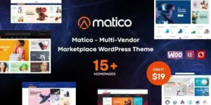 Matico Multi Vendor Marketplace WordPress Theme 1.2.1破解版主题