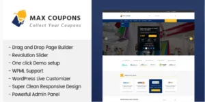 Max Coupons Couponry Deals WordPress Theme 1.2.2破解版主题