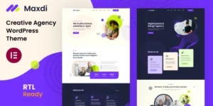 Maxdi Creative Agency WordPress Theme 1.0.0破解版主题