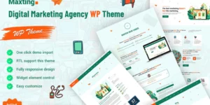 Maxting Digital Marketing Agency WordPress Theme 1.0.1破解版主题