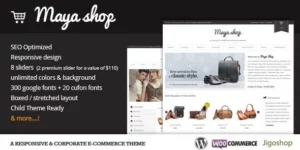 MayaShop A Flexible Responsive e-Commerce Theme 3.7.1破解版主题