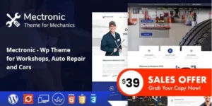 Mectronic WordPress Theme for Car Repair Center 2.0破解版主题