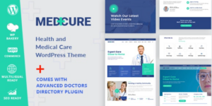 Medcure Health and Medical Care WordPress Theme 1.1.3破解版主题